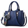 Embroidered Leather Messenger Bag