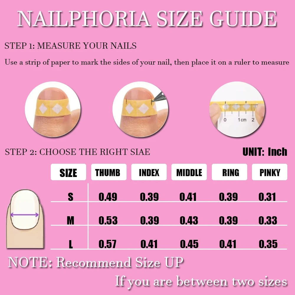 Glitter Diamond French Press On Nails