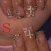 Glitter Diamond French Press On Nails