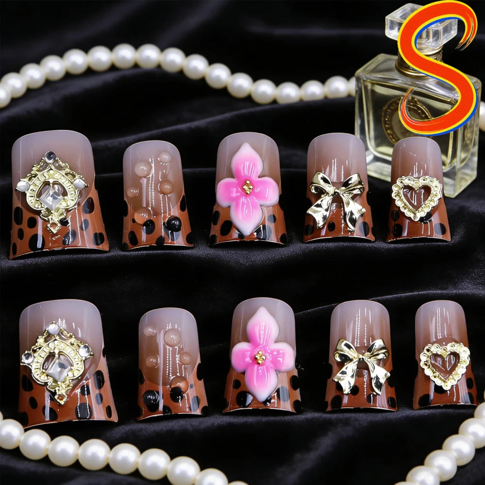 Glitter Diamond French Press On Nails