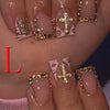 Glitter Diamond French Press On Nails