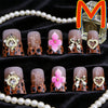 Glitter Diamond French Press On Nails